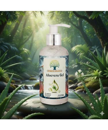 INTRIGUE ORGANICS Aloe Vera Gel | 100% Pure Natural Aloe Gel For Moisturizing Face Skin And Hair