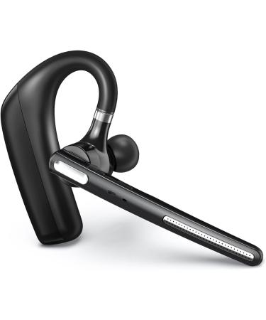 Bluetooth Headset - Wireless Headset with Microphone 90 Days Standby/110 Hours Talktime, Bluetooth Earpiece for Cell Phone/PC Tablet/Laptop Computer, Headphones for Trucker/Driver/Business