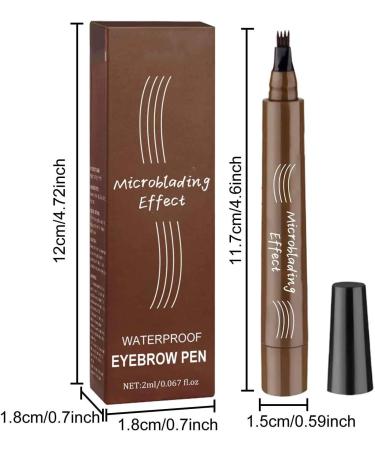 Eyebrow Pencil with 4 Tip for Natural Eyebrow Makeup Eyebrow Long-Lasting Eye Brow Pencils for Women Eyebrow Pen (03) - Buy Online on GoSupps.com