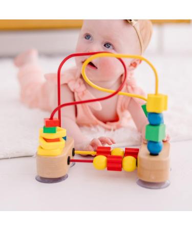 Melissa & Doug First Bead Maze - Educational Developmental Toy for Motor Skills - Safe for Ages 3+ - Multicolor | 19.7cm H x 9.5cm W x 17.8cm L - International Shipping Available - Buy Online on GoSupps.com