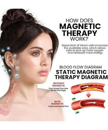 AILYFIRDO Lymph Drainage Slimming Earrings - Acupressure & Magnetic Non-Penetrating | White Onyx & Magnesium | International Shipping - Buy Online on GoSupps.com