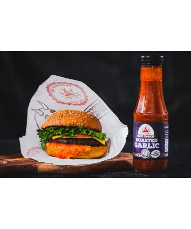 Poppamies Roasted Garlic BBQ Sauce - American Style Barbecue Sauce for all Type of Dishes - Ideal for Slow Food - Baste on the Food at the end of Grilling - 345g - Buy Online on GoSupps.com