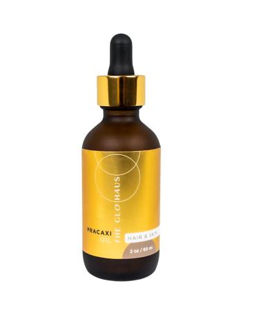 THEGLOHAUS Pracaxi Oil for Hair & Skin. Premium Quality 100% Pure Carrier Oil For Smooth Hair Conditioning & De-Frizz. Skin Oil For Stretch Marks  Scars & Acne. Cruelty Free. 2 Oz 2 Fl Oz (Pack of 1)