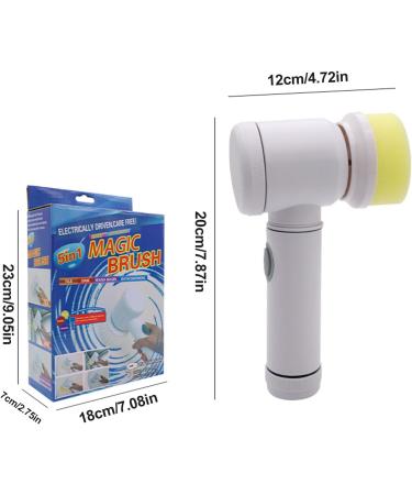 MONEY MONEY Cordless Scrubbers for Cleaning - Electric Cleaning Brush with 2 Replaceable Brush Heads Power Shower Scrubber Bathroom Scrubber for Kitchen Bathroom Tile Floor - Buy Online on GoSupps.com