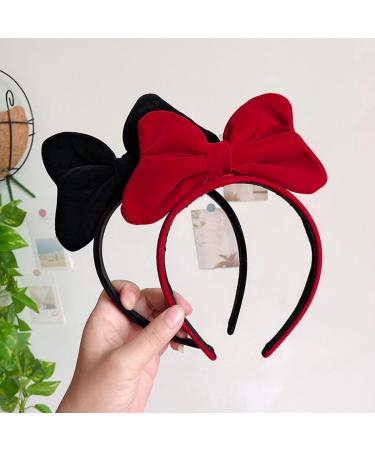 scicent Head Bands Adult Women Bow Headbands for Girls Hair Accessories for Daily Cosplay Christmas Red Hairbands Red-3 33005 - Buy Online on GoSupps.com