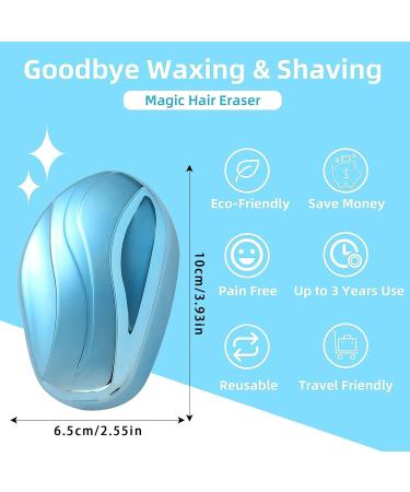 CHAUSA NANO Hair Remover - Painless & Fast Crystal Hair Remover for Body Legs & Back | Reusable Magic Peeling Stone (Blu) - Buy Online on GoSupps.com