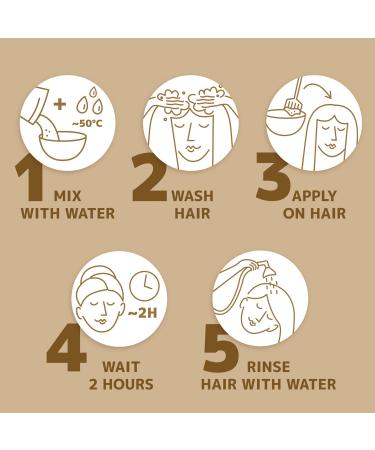 Orientana Organic Henna Hair Color - Caramel Brown | 100% Vegan & Natural | Long-Lasting Plant-Based Color for Light to Medium Brown Hair | 100g - Buy Online on GoSupps.com