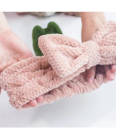 3 Pack Spa Headband for Women - Face Washing Makeup Hair Holder - Bowtie Beauty Band in White Pink Gray - Buy Online on GoSupps.com