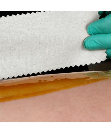 100x Cotton Strips for Sugaring | 20x7 cm Kosmetex Fleece Strips | White Cotton Textile for Sugar Paste - International Shipping - Buy Online on GoSupps.com