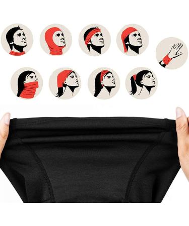 AUGCOMRE LOOP SELECTION Black Multifunction Windproof Scarf | Thermal Fleece Neck Warmer for Winter Sports Cycling & Skiing - Buy Online on GoSupps.com