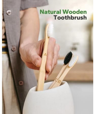 Komoko Bamboo Toothbrushes - 12 Pack Biodegradable BPA-Free Soft Bristle Eco-Friendly & Compostable Travel Toothbrushes - Buy Online on GoSupps.com