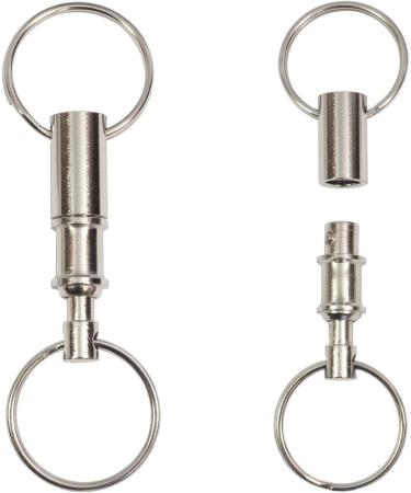 Rongbo 3 Pack Quick Release Detachable Key Rings - Double Spring Split Snap Chains - Convenient Accessory Gift (3Pack) - Buy Online on GoSupps.com