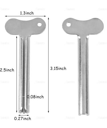 AUEAR Stainless Steel Tube Squeezer Set of 10 - Home Toothpaste and Hair Dye Squeezer Key - Buy Online on GoSupps.com