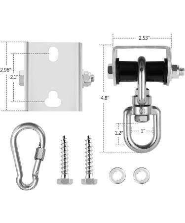 Eapele Heavy Bag Hanger Bracket | 360 Swivel Iron | Wood Beam Mount | Swivel Hanger for Boxing and MMA Bags - Buy Online on GoSupps.com