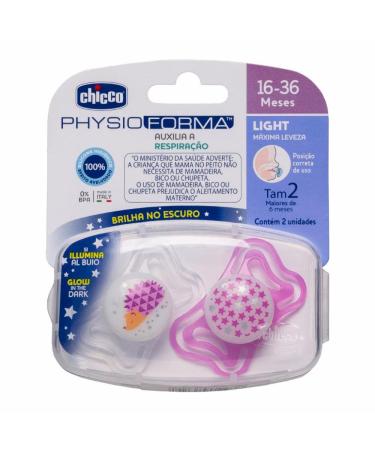 Buy Physio Light Silicone Pacifier - Sterilizable Pack of 2 Pink (16-36 months) - International Shipping Available - Buy Online on GoSupps.com