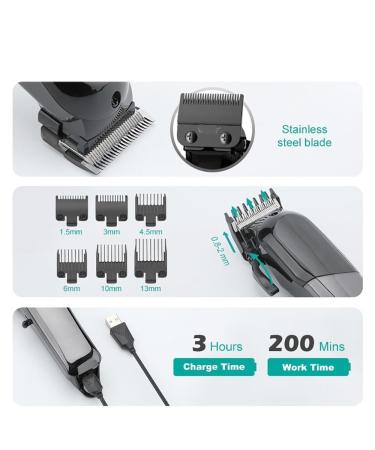Professional Rechargeable Hair Clippers for Men | Salon Quality Electric Haircut Tools - International Shipping Available - Buy Online on GoSupps.com