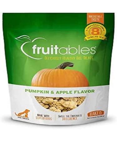 Fruitables Baked Dog Treats | Pumpkin Treats for Dogs | Healthy Low Calorie Treats | Free of Wheat, Corn and Soy | Pumpkin and Apple | 7 Ounces 7 Ounce (Pack of 1) Pumpkin and Apple