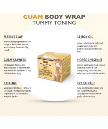 GUAM Fango Belly and Hips 1000g - Natural Seaweed Mud Mask for Slimming and Firming | Pack of 1 - Buy Online on GoSupps.com