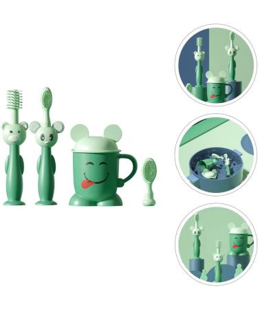 Healvian Baby Toothbrush Set - Soft Silicone Toddler Toothbrushes with Suction Base for Gentle Cleaning - Buy Online on GoSupps.com