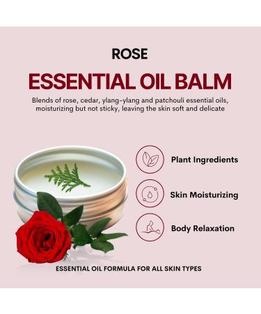 benatu Solid Body Oil - Hydrating Scented Body Butter with Vitamin E for All Skin Types | Essential Oil Massage Balm with Rose Cedar Ylang Ylang & Patchouli - 3.53 oz - Buy Online on GoSupps.com