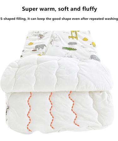 Chilsuessy Winter Baby Sleeping Bag 3.5 Tog with Detachable Sleeves - Giraffe Park Design | 3-6 Months - Buy Online on GoSupps.com