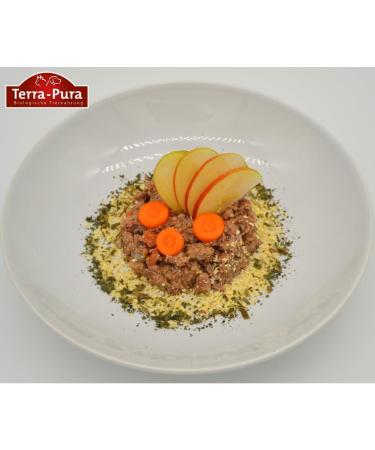 Terra-PURA Organic Dog Food 800g Premium Wet Food for Sensitive Dogs with Beef and Carrots Gluten-Free and for Allergy Sufferers - Buy Online on GoSupps.com