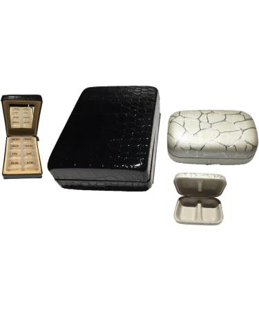 Buy Slim Pill Box Weekly Organizer | 7-Day Medication & Vitamin Holder for Travel | Free AM PM Prescription Case - Buy Online on GoSupps.com