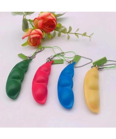 Squeeze Beans & Peanuts Keychain Sensory Facial Expressions Squeeze-a-Bean Random Color - Buy Online on GoSupps.com