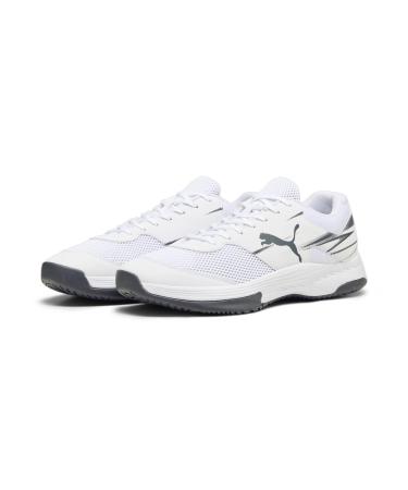 PUMA Unisex Varion Ii Indoor Court Shoe 42 EU Puma White Shadow Gray
