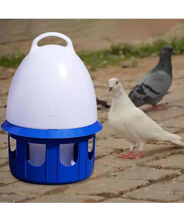 LOVIVER Portable Pigeon Waterer Drinker Cage Accessories Water Pot Container Water Bottle Automatic Bird Water Dispenser for Parrot Parakeet Dove 8L D 22cm H 38CM - Buy Online on GoSupps.com
