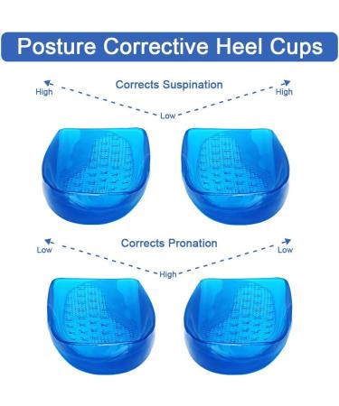 Buy Haofy Gel Heel Pillow Inserts - Orthopedic Silicone Cushion for Heel Spurs & Achilles Tendon Support - 1 Pair for Plantar Fasciitis Relief - Blue - Buy Online on GoSupps.com