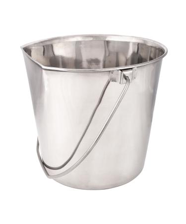 ProSelect Stainless Steel Flat Sided Pet Pail 2-Quart