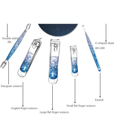 Stainless Steel Nail Clipper Set Unisex Gradient PU Leather Professional Manicure/Pedicure Suitable for Everyone. (Color : B) - Buy Online on GoSupps.com