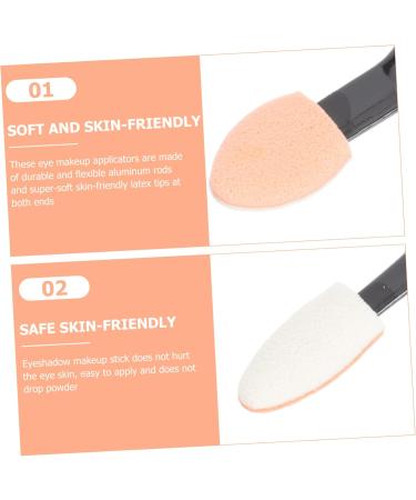 Baluue 30pcs Double Ended Eye Shadow Stick Eyeshadow Makeup Sticks Eye Makeup Brush Head Latex - Buy Online on GoSupps.com