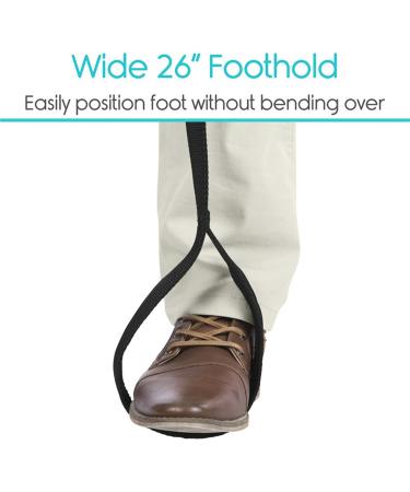 Leg Lifter Strap - Rigid Foot Loop & Hand Grip for Adult Senior Elderly Handicap Disability & Pediatrics for Car Bed Couch Wheelchair - Buy Online on GoSupps.com