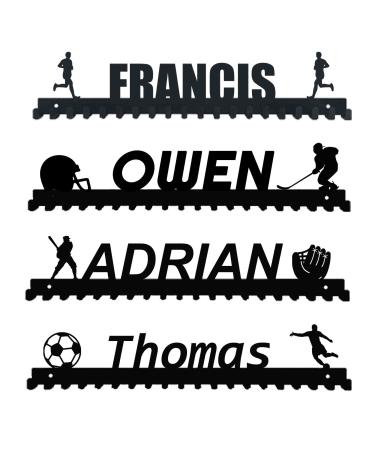 Goutoports Personalized Medal Holder Display Hanger Custom Text Color and Images for Athletes Easy to Install - Buy Online on GoSupps.com