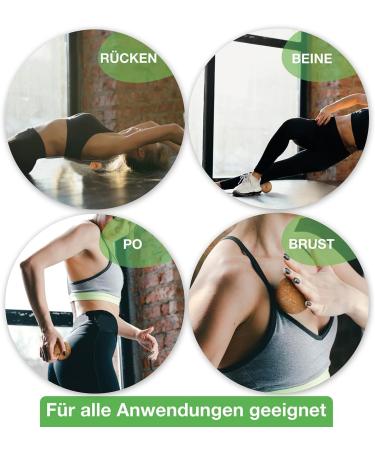 Backlaxx Fascia Ball Set - Sustainable Cork Massage Balls (5cm & 7cm) with Storage Bag | Antibacterial Self-Massage Tool & Free eBook on Trigger Points - Buy Online on GoSupps.com