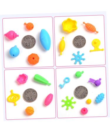 KOMBIUDA 1 Box Bracelet for Little Girl Jewelry Toys DIY Necklaces Beads Jewelry Childrens Toy Pop Beads Toys Rayan Toys for Fun Jewelry Making Kit Pop Snap Beads - Buy Online on GoSupps.com
