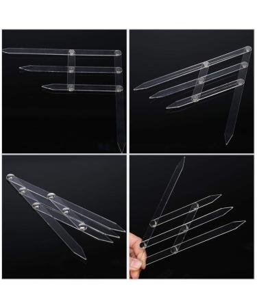 Eyebrow Caliper Ruler Acrylic Eyebrow Caliper Ruler Durable Reusable Measuring Make Up Tool Three Point Positioning Measure symmetrical tool - Buy Online on GoSupps.com