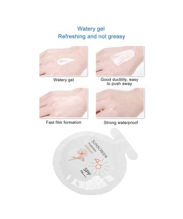 3ml X 20 Bags Travel Moisturizing Sunscreen | Waterproof & Sweatproof Sunblock for Face and Body | Solar Protector Lotion for Camping and Hiking - Buy Online on GoSupps.com
