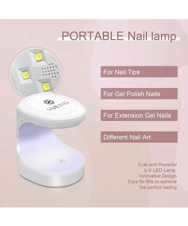 SAVILAND Gel X Nail Polish Kit - White Black Glitter Set with Coffin Tips | Base & Top Coat, Nail Glue, Lamp | DIY Nail Art Extension Tool Kit - Buy Online on GoSupps.com