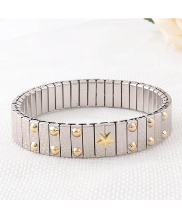 OralGos Rhinestone Stretch Bracelets - Sparkling Tennis Bangles & Stainless Steel Stackable Jewelry - Buy Online on GoSupps.com