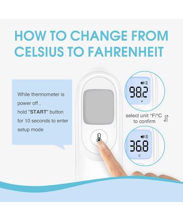 Yuwell Infrared Thermometer for Adults and Kids - Non Contact Baby Thermometer with Instant Read, Fever Alarm, Vibration Alert - Includes Storage Case - Buy Online on GoSupps.com