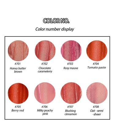 Pakivs 8-Piece Mirror Water Gloss Lip Gloss Set - Moisturizing Lip Stain with Star Stick Design - Buy Online on GoSupps.com