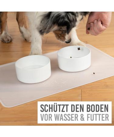 KARALUNA Basic Silicone Underlay 60x40 cm | Transparent Non-Slip Pet Feeding Mat for Dogs & Cats - Buy Online on GoSupps.com