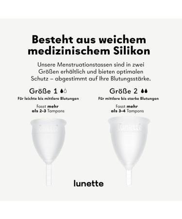 Lunette Menstrual Cup Model 2 Clear - Eco-Friendly Reusable & Comfortable - Buy Online on GoSupps.com