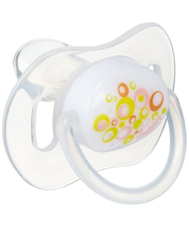Mebby 92530 Anatomical silicone pacifier girls 12+ months with abstract motif - 1 piece