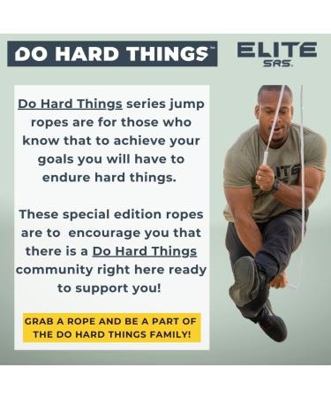 Elite SRS Do Hard Things Beaded Jump Rope | Adjustable Fitness Rope with Unbreakable Handles & Shatterproof Beads Ideal for Your Workout Equipment - Buy Online on GoSupps.com