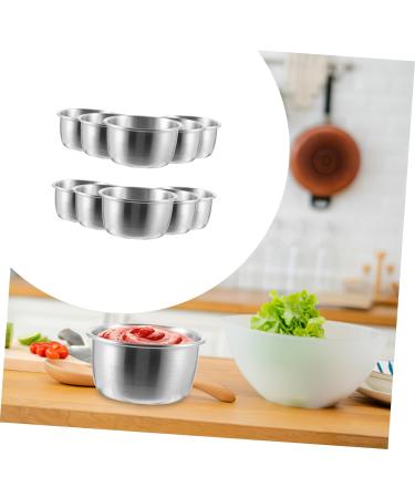 Ciieeo 100 Pcs Stainless Steel Sauce Pot Small Serving Dish Ice Cream Plates Soy Sauce Container Au Jus Steel Condiment Dishes Dessert Containers Sauce Dipping Bowls Metal Seasoning Bowl Mx10pcs As Shownx10pcs - Buy Online on GoSupps.com