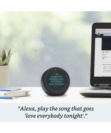 Echo Spot - Smart Alarm Clock with Alexa - Black | Buy Online - Buy Online on GoSupps.com